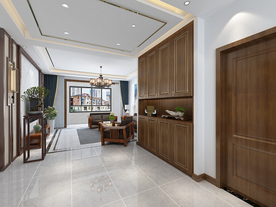 金梧桐186㎡新中式装修案例